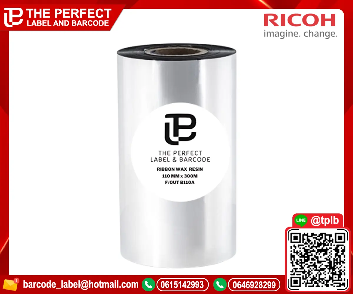 Ribbon-Ricoh-wax-resin-B110A