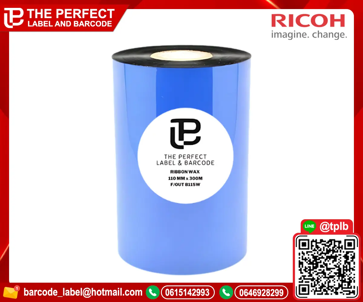 Ribbon-Ricoh-Wax-B115W