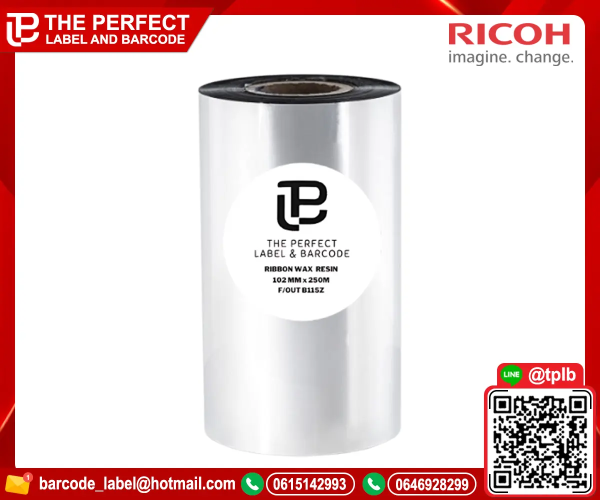 Ribbon-Ricoh-wax-resin-B115Z